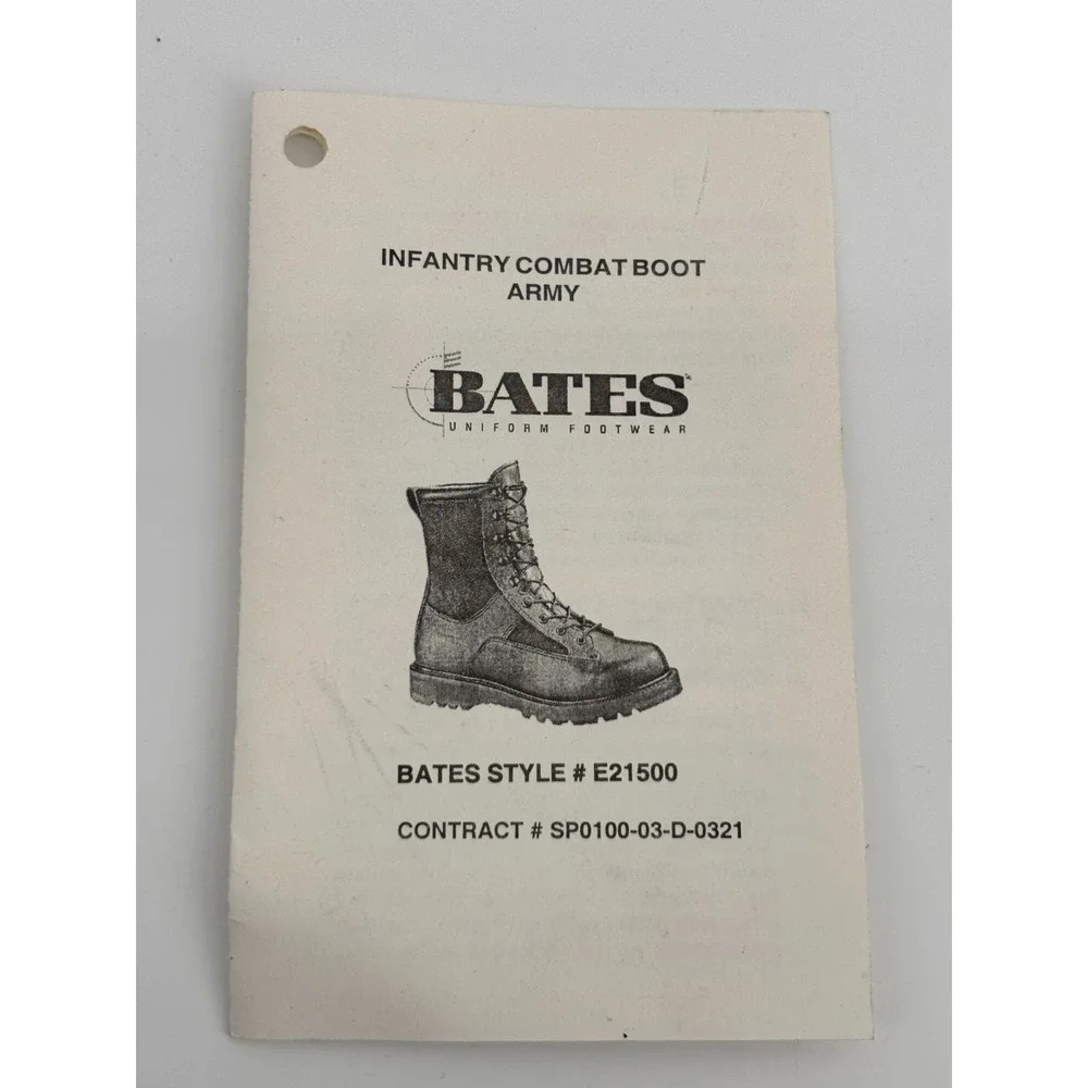 Bates Army Infantry E21500 Combat Boots Mens Black Gore-Tex Lace-to-Toe Work 11R